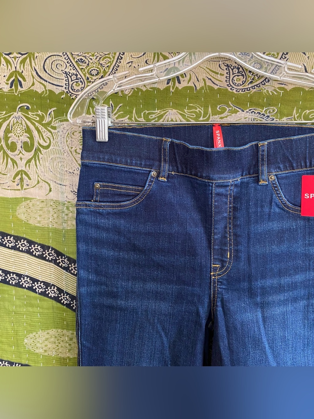NWT. Spanx Midnight Shade Flare Downtown Pull-On Shaping Pants Size Medium Chic - Picture 5 of 16